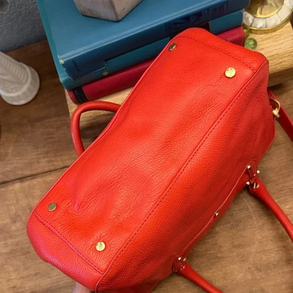Tory Burch Vibrant Red Satchel - Picture 8 of 13